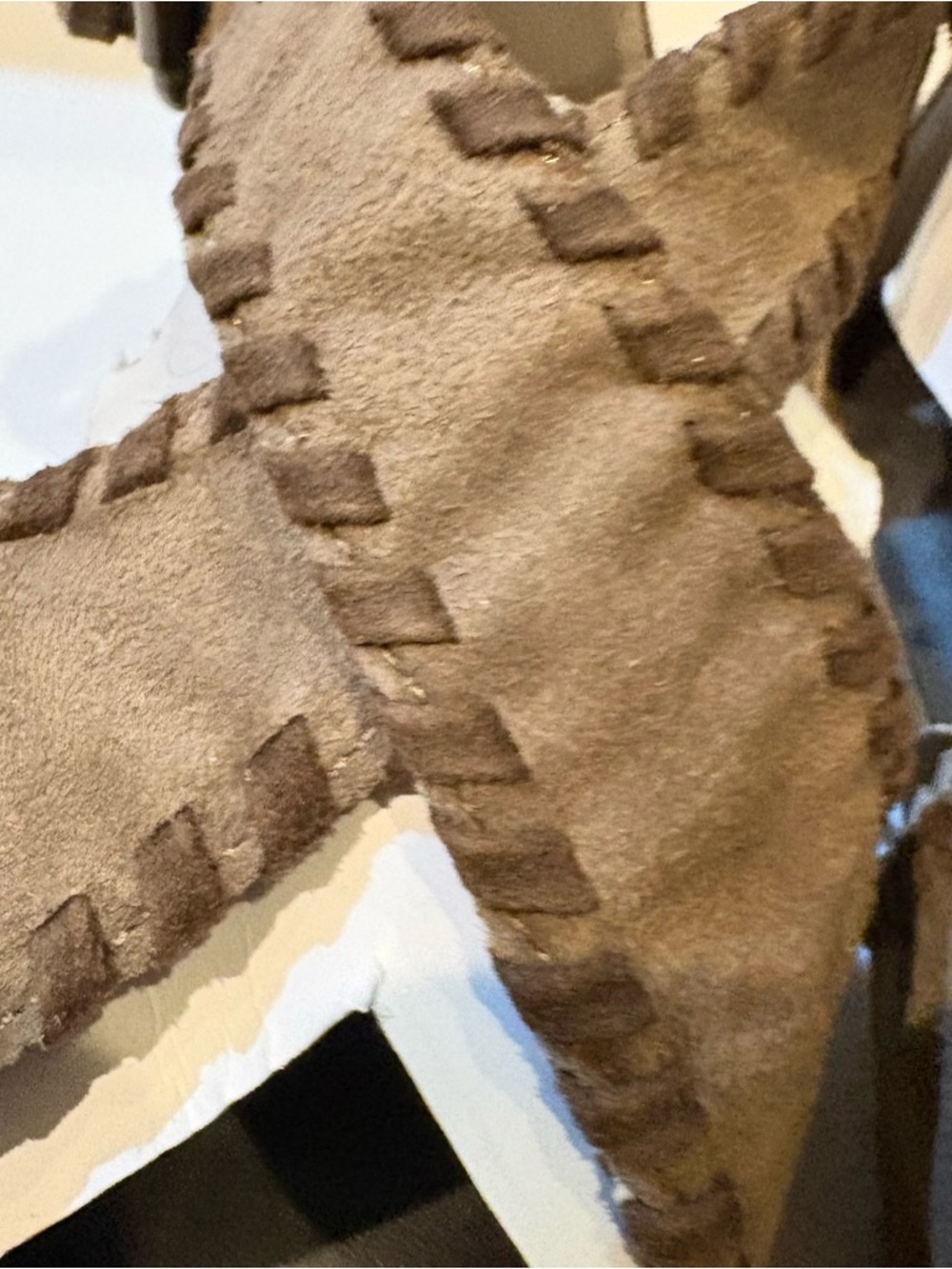 Band of Gypsies Brown Suede Pointed-Toe Flat with Braided Straps size 6.5 - Picture 8 of 8